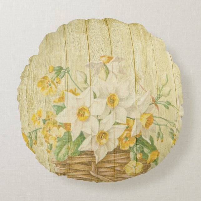 Personalisierte schöne bunte Nachtschwärmer Rundes Kissen (Vorderseite)