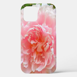 Personalisierte schöne rosa hawaiianische Korallen iPhone 12 Hülle