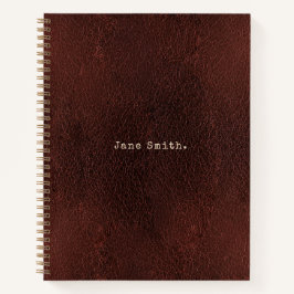 Personalisierte Schreibmaschine Schriftart Antique Notizbuch