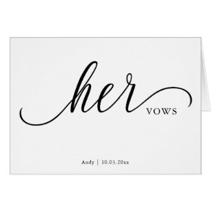 Personalisierte Schriftart-Hochzeitkarte für ihre 