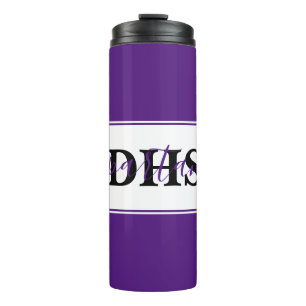 Personalisierte Schul-Farbenblock  Thermosbecher