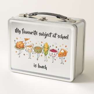 Personalisierte Schultasche für Kinder Foodie-Box  Metall Brotdose