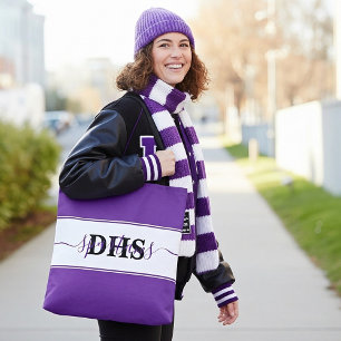 Personalisierte Schultasche mit Farbblock-Design