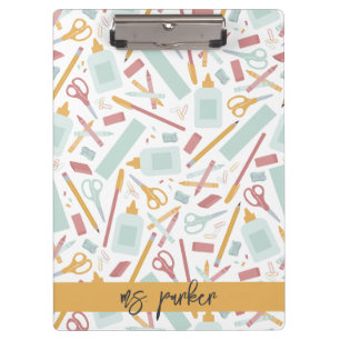 Personalisierte Schulwerkzeuge Klemmbrett