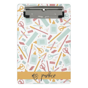 Personalisierte Schulwerkzeuge Mini Klemmbrett