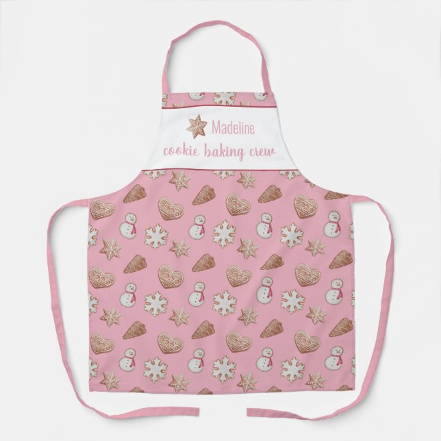Personalisierte Schürze Cookie Baking Crew Stern (Vorderseite)