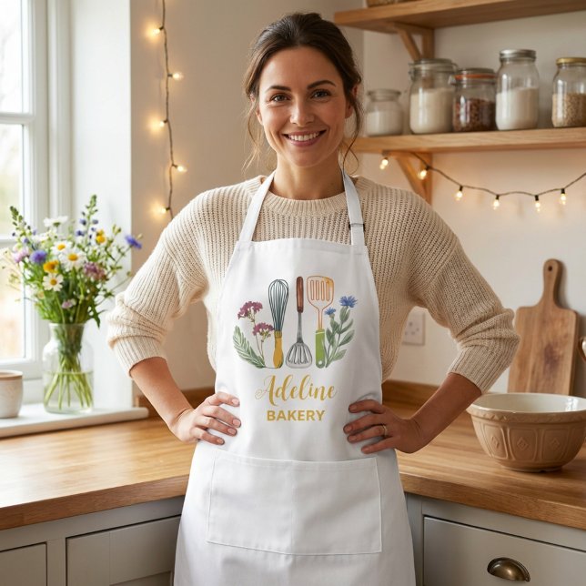 Personalisierte Schürze für Frauen und Männer (Personalized Baking Apron for Women & Men)