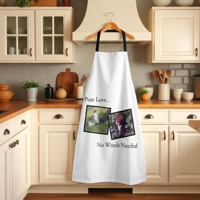 Personalisierte Schürze für Tierliebhaber (Fully customizable apron with photos for pet lovers)
