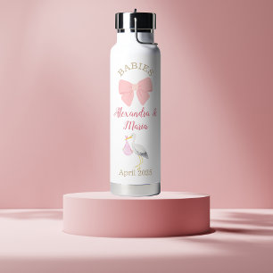Personalisierte Schwangerschaft Ankündigung Girls  Trinkflasche