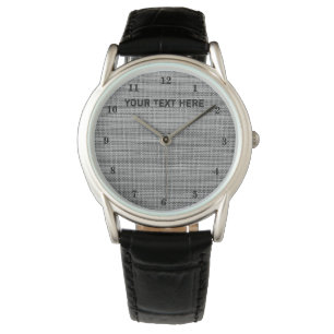 Personalisierte Schwarz-Grau-Uhr mit benutzerdefin Armbanduhr