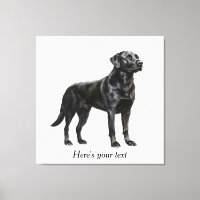 Personalisierte Schwarz-Labrador-Retriever-Dekorat