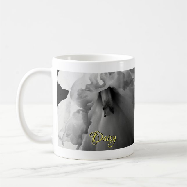 Personalisierte Schwarz-Weiß-Fotografie Kaffeetasse (Links)