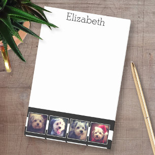 Personalisierte Schwarz-Weiß-Fotosammlungsplattfor Post-it Klebezettel