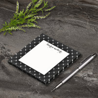 Personalisierte Schwarz-Weiß-Schleifen-Schriftzug
