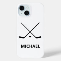 Personalisierte Schwarz-weiße Hockeyschläger