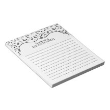 Personalisierte Schwarz-weiße Musiknote