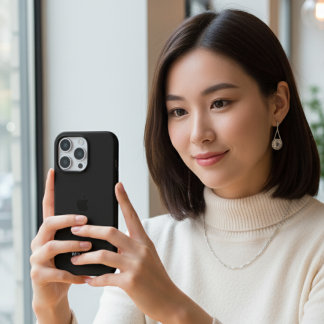 Personalisierte schwarze iPhone-Hülle mit individu iPhone 16 Pro Hülle