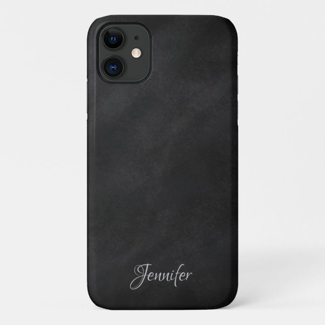 Personalisierte Schwarze Karte Case-Mate iPhone Hülle (Rückseite)