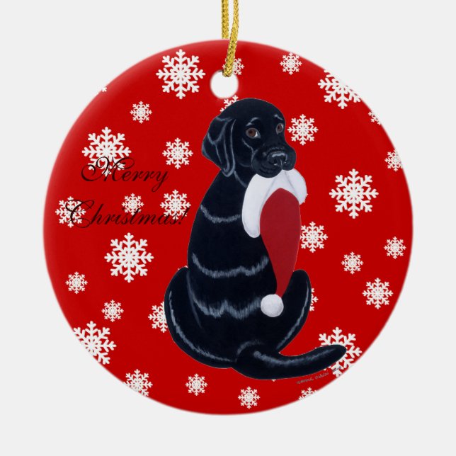 Personalisierte schwarze keramik ornament (Vorne)