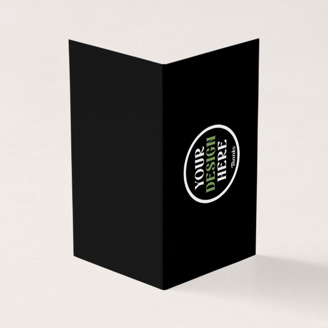 Personalisierte schwarze Logo-QR-Code-Geschäftsver (Vorderseite)