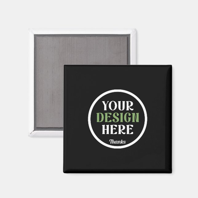 Personalisierte schwarze Logo-QR-Code-Geschäftsver Magnet (Vorderseite/Rückseite)