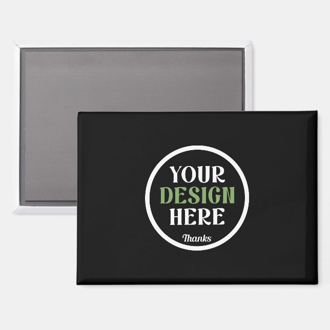 Personalisierte schwarze Logo-QR-Code-Geschäftsver Magnet (Vorderseite/Rückseite)