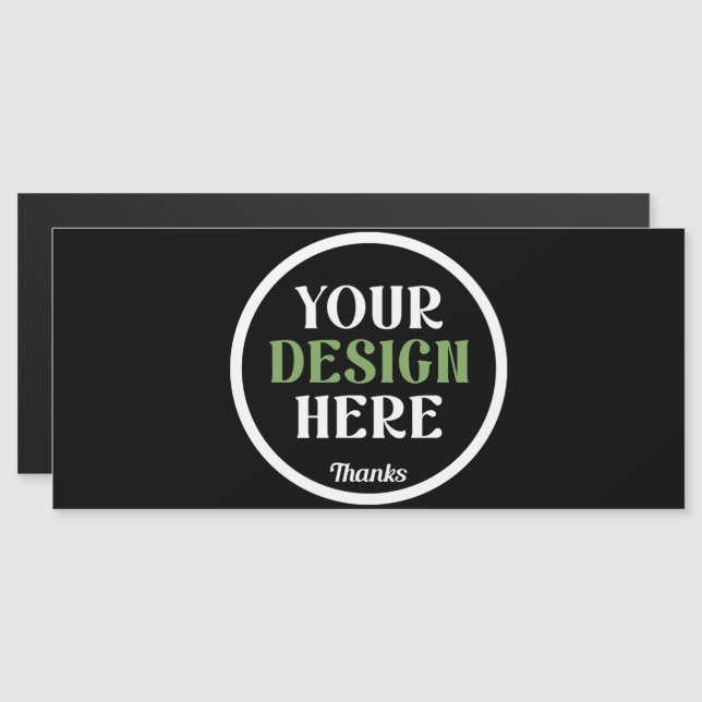 Personalisierte schwarze Logo-QR-Code-Geschäftsver Magnetkarte (Vorne/Hinten)