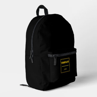 Personalisierte schwarze moderne benutzerdefiniert bedruckter rucksack