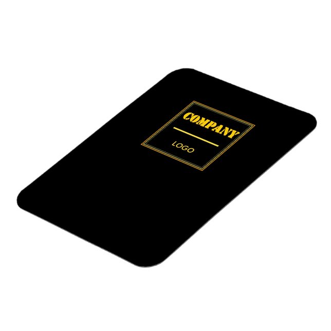 Personalisierte schwarze moderne benutzerdefiniert magnet (Linke Seite)
