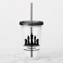 Personalisierte schwarze Schachpartien