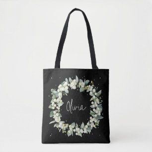 Personalisierte schwarze Schneebeeren+Eukalyptus-H