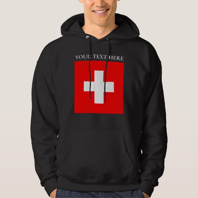 Personalisierte Schweiz Schweiz Schweiz Schweiz Eu Hoodie (Vorderseite)