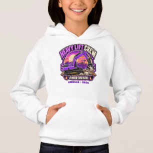 Personalisierte Schwerlast-Crew Lila Hoodie