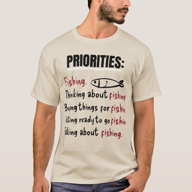 Personalisierte Schwerpunkte der Fischerei T-Shirt (Vorderseite)