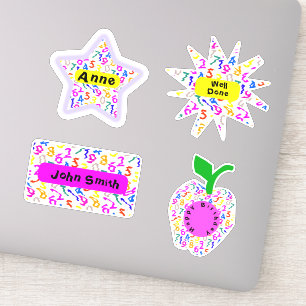 Personalisierte Schwindelzahlen Aufkleber