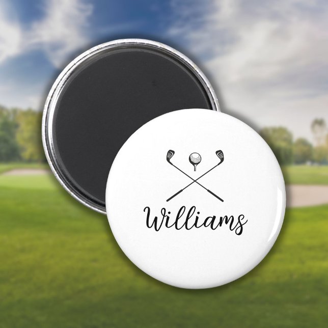 Personalisierte Script Name Golfschläger Magnet (Von Creator hochgeladen)