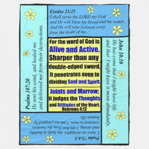 Personalisierte Scripture-Decke Fleecedecke
