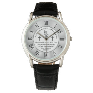 Personalisierte Scripture-Geschenke für ihn Armbanduhr