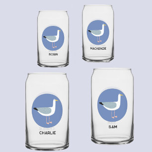 Personalisierte Seagull Dosenglas