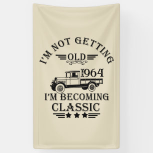 Personalisierte sechzig Vintage 60. Geburtstagsfei Banner