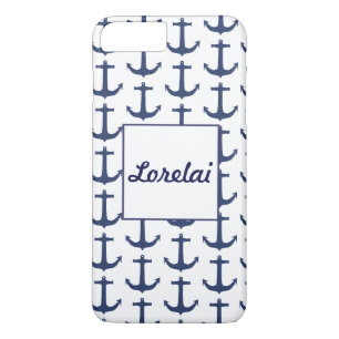 Personalisierte Seefahrtthemen-Anker-Navy-Handyhül Case-Mate iPhone Hülle