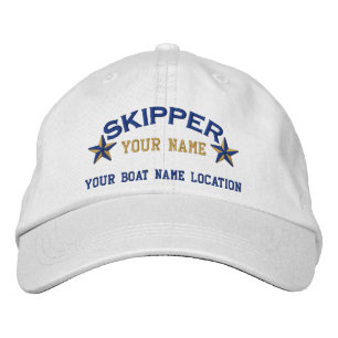 Personalisierte Segelskipper-Stars Bestickte Baseballkappe
