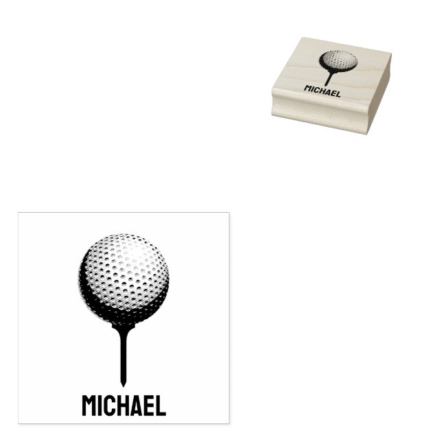 Personalisierte Selbstbedienung, Golfball Gummistempel (Stempel)