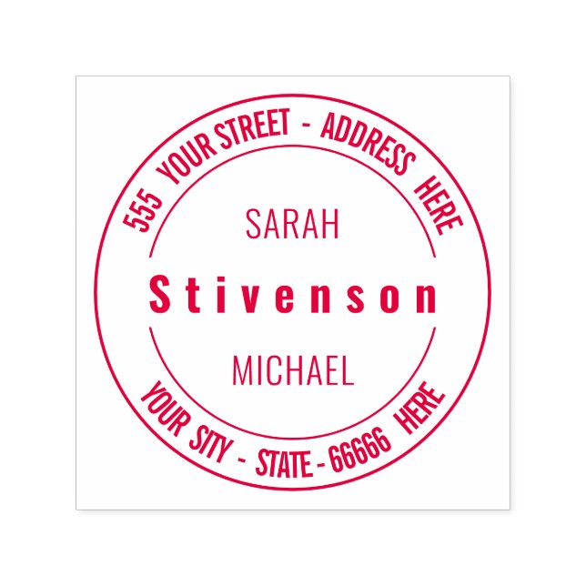 Personalisierte Selbstfarbige Briefmarke Permastempel (Design)