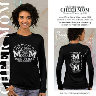 Personalisierte Senior Cheer Mom 2027 Damen Tri-Blend Shirt