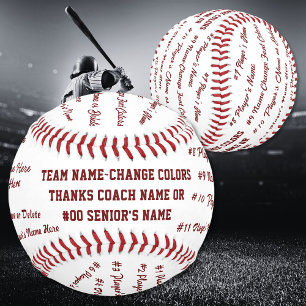 Personalisierte, Seniorengeschenke für Baseballspi Baseball