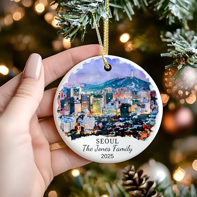 Personalisierte Seoul Ornament, Geschenk Südkoreas Keramik Ornament (Von Creator hochgeladen)