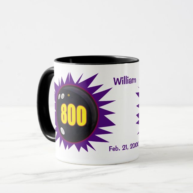 Personalisierte Serie 800 in Bowling, Tasse (Vorderseite Links)