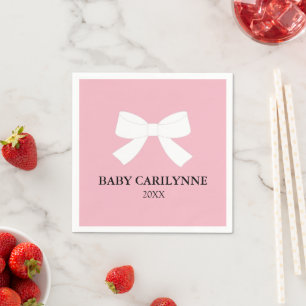 Personalisierte Servietten BABY Love Pink Shower
