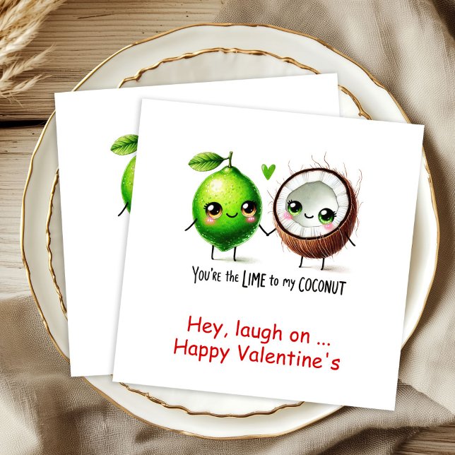 Personalisierte Servietten Lustige Lebensmittel Li (Personalized Napkins Cute Food Love Quotes)